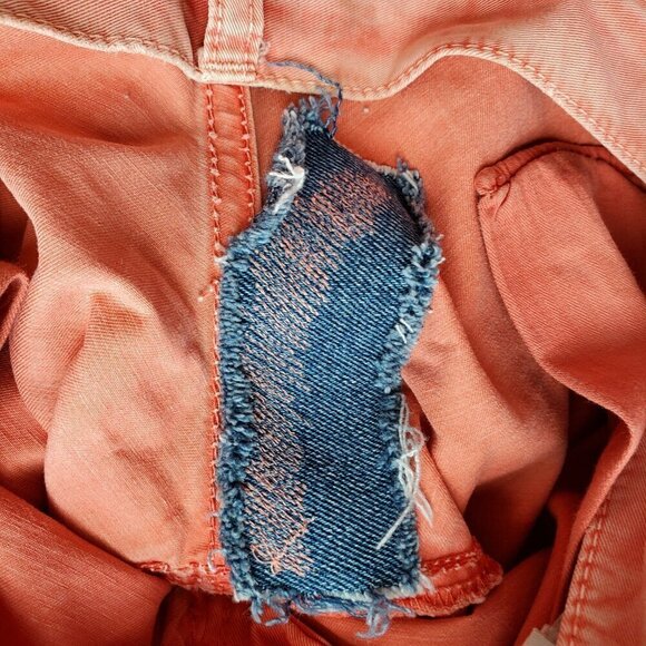 ANTONY MORATO Krop Loose Tapered Leg Pink Peach 100% Cotton Jeans US 32 - Picture 14 of 16